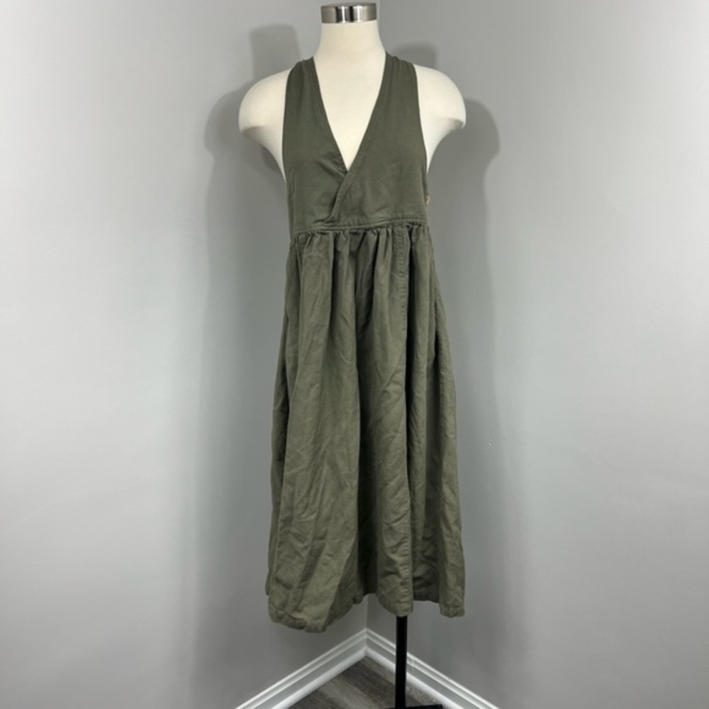 The Shanty Olive Midi Dress‎
